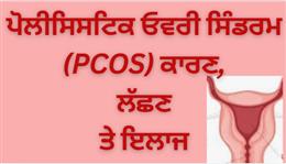 ਪੋਲੀਸਿਸਟਿਕ ਓਵਰੀ ਸਿੰਡਰਮ (PCOS) ਕਾਰਣ, ਲੱਛਣ ਤੇ ਇਲਾਜ